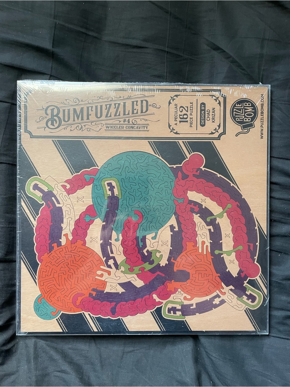 Bumfuzzled #4 Wiggler Concavity Wooden Puzzle